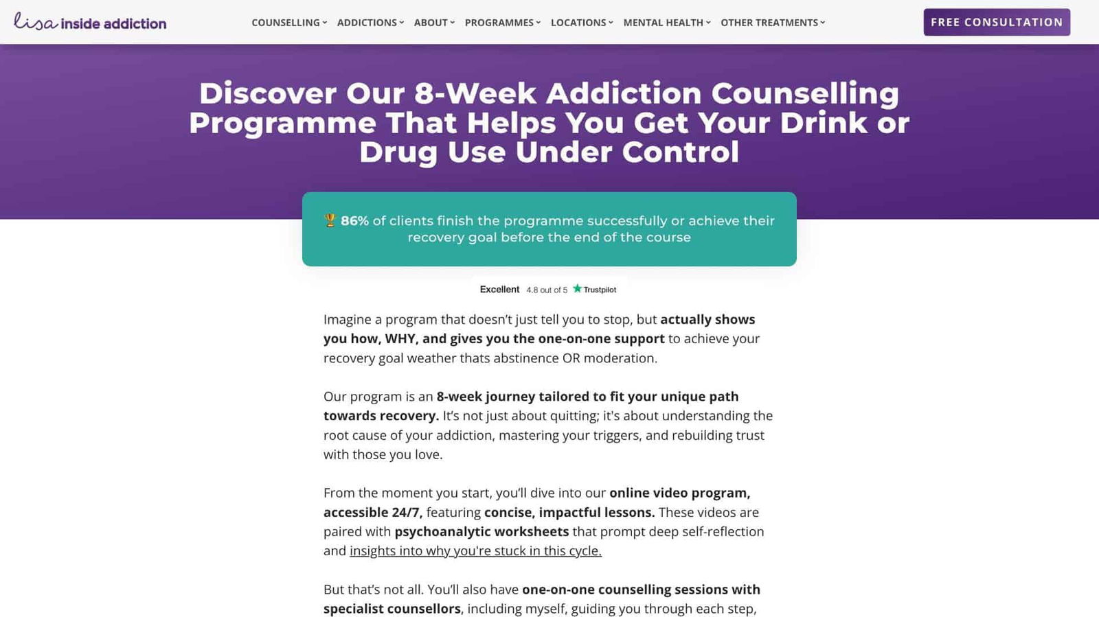 Lisa Inside Addiction portfolio image 4