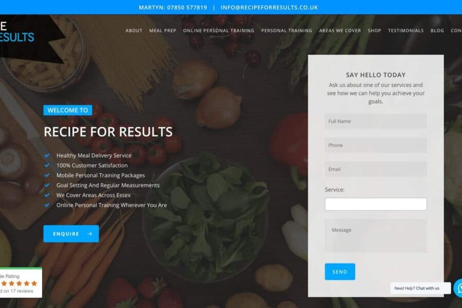 Recipe for Results portfolio image 1